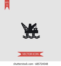  Oil, petrol vector icon, illustration symbol