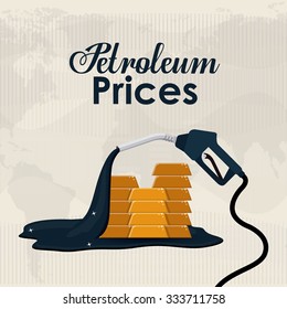 Oil and Petroleum concept with money icons designs, vector illustration eps 10