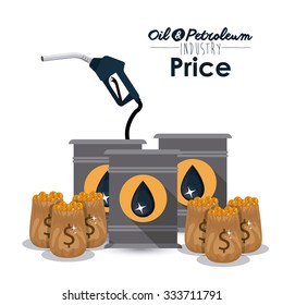 Oil and Petroleum concept with money icons designs, vector illustration eps 10