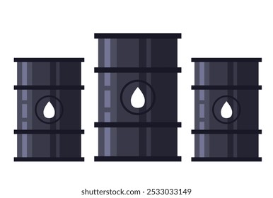 Oil petroleum gas industry business deal background concept. Vector graphic design element illustration
