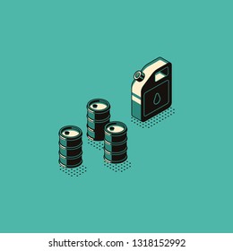 Oil petroleum industry concept line icon. Simple element illustration. Oil petroleum industry concept outline symbol design. Can be used for web and mobile UI/UX . Modern vector style