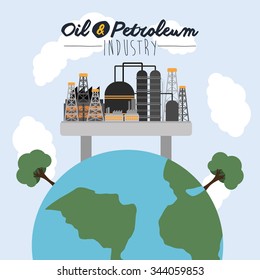 oil and petroleum industry design, vector illustration eps10 graphic 