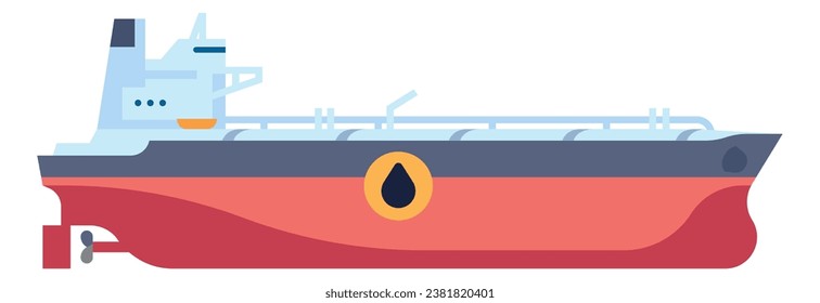 Oil petroleum industry. Petrol transportation. Benzine carrier. Cargo boat. Water transport. Gasoline logistics. Ocean ship for fossil fuel shipment. Industrial tanker