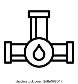 Icon-Element der Ölpipeline für Design
