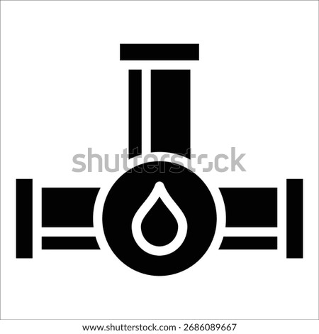 Oil Pipeline Icon Element For Design