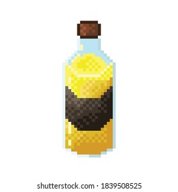 Oil pixel art. Vegetable oil for cooking.