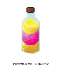 Oil pixel art. Vegetable oil for cooking.