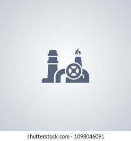 Oil plant , vector best flat icon on white background , EPS 10