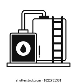 
Oil plant Vector Icon which can easily modify or edit
