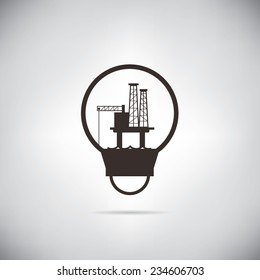 oil platform in bulb