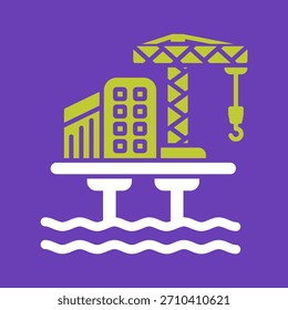 Icono gráfico de Vector creativo de la plataforma del aceite