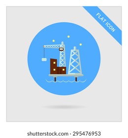 Oil platform icon