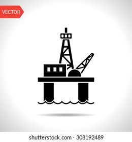 Oil platform icon