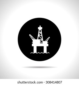 Oil platform icon