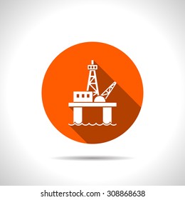 Oil platform icon