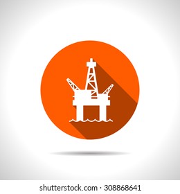 Oil platform icon