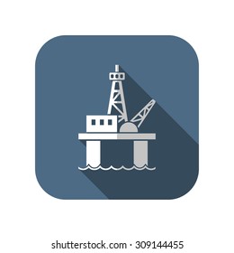 Oil platform icon