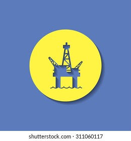 Oil platform icon