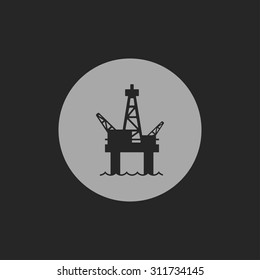 Oil platform icon