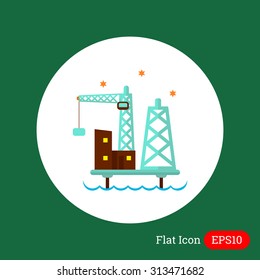 Oil platform icon