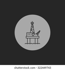 Oil platform icon