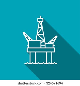 Oil platform icon