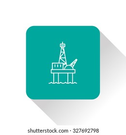 Oil platform icon
