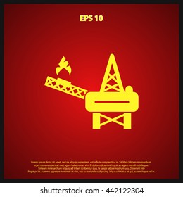 oil platform icon