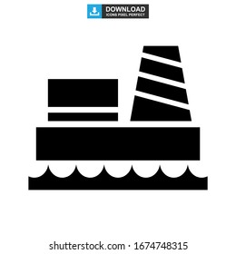 oil platform icon or logo isolated sign symbol vector illustration - high quality black style vector icons