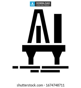 oil platform icon or logo isolated sign symbol vector illustration - high quality black style vector icons
