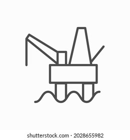 icono de plataforma de aceite o logotipo símbolo de signo aislado ilustración vectorial
