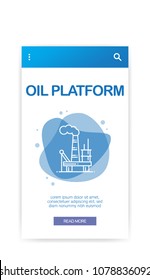 OIL PLATFORM INFOGRAPHIC