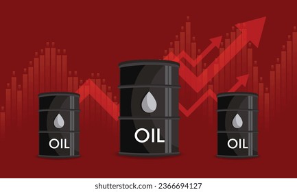 Aumenta El Aumento De Los Precios Del Petróleo. El precio del barril de petróleo costaría un aumento en el mercado de valores. El barril de petróleo aumenta el mercado de valores, la economía mundial, la inflación, el crecimiento