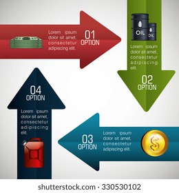 Oil prices infographic design, vector illustration eps10.