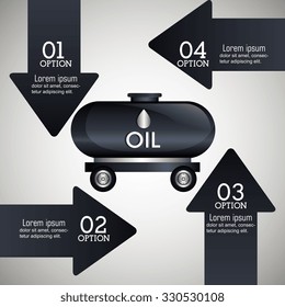 Oil prices infographic design, vector illustration eps10.