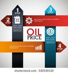 Oil prices infographic design, vector illustration eps10.