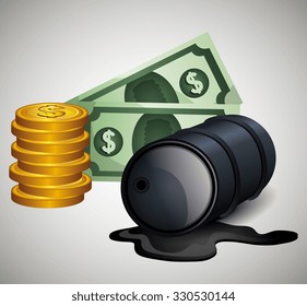 Oil prices infographic design, vector illustration eps10.