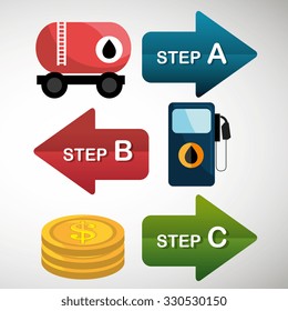 Oil prices infographic design, vector illustration eps10.