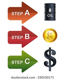 Oil prices infographic design, vector illustration eps10.