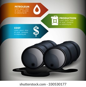 Oil prices infographic design, vector illustration eps10.