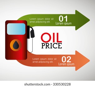 Oil prices infographic design, vector illustration eps10.