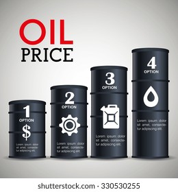 Oil prices infographic design, vector illustration eps10.