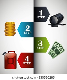 Oil prices infographic design, vector illustration eps10.
