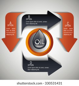 Oil prices infographic design, vector illustration eps10.