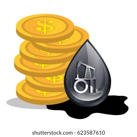 oil prices infographics icon