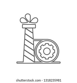 oil production icon. Element of Oil for mobile concept and web apps icon. Outline, thin line icon for website design and development, app development