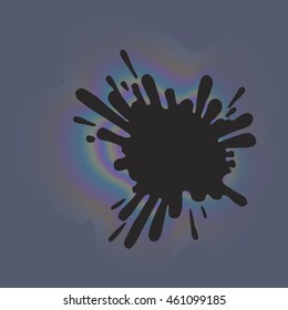 Oil puddle.Vector illustration.
