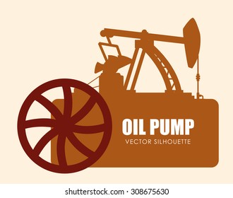 Oil Pump digital design, vector illustration 10 eps graphic