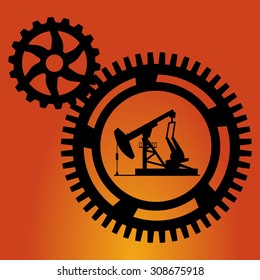 Oil Pump digital design, vector illustration 10 eps graphic