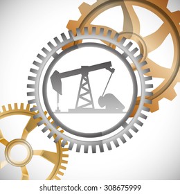 Oil Pump digital design, vector illustration 10 eps graphic